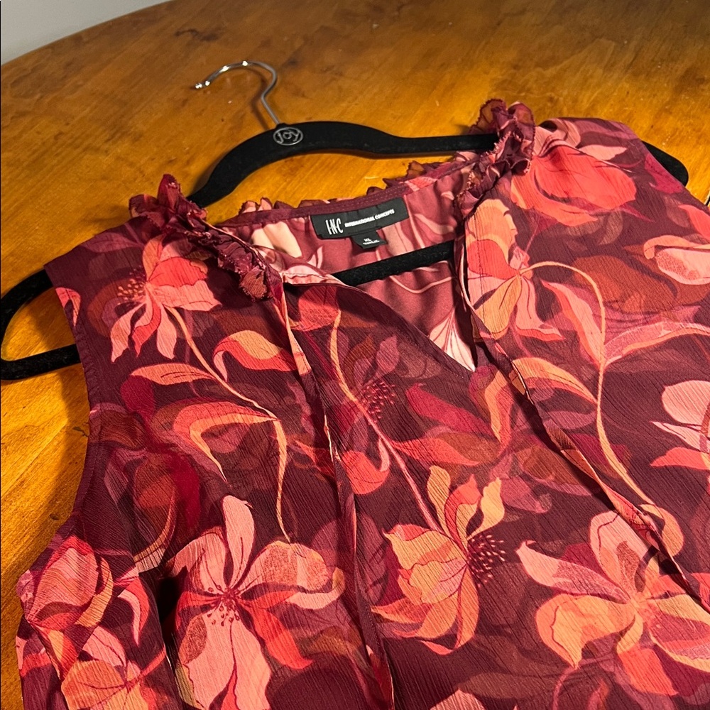 INC International Concepts Sleeveless Camisole Floral Top